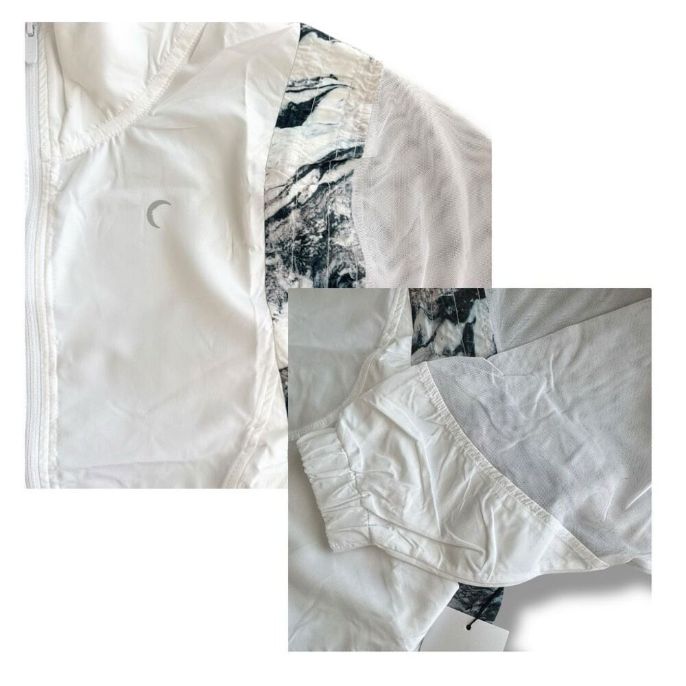 ZYIA Active White Marble Mesh Jacket and Shoulder Bag Size XXL - Picture 3 of 10